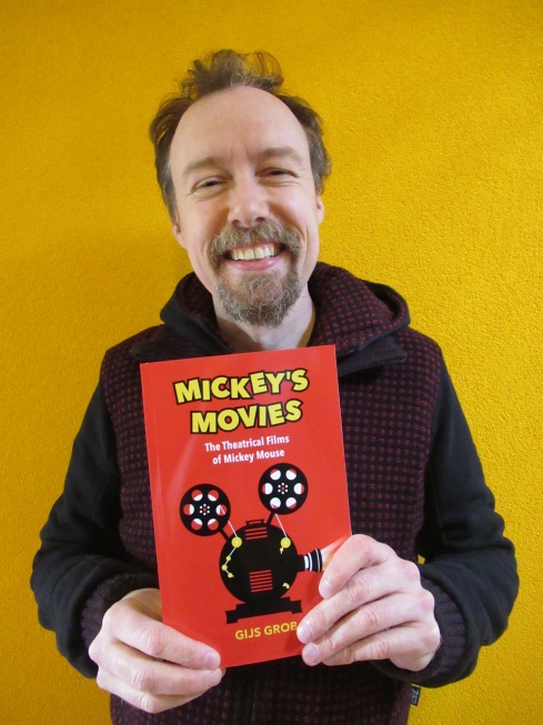 Gijs Grob with his book Mickey's Movies
